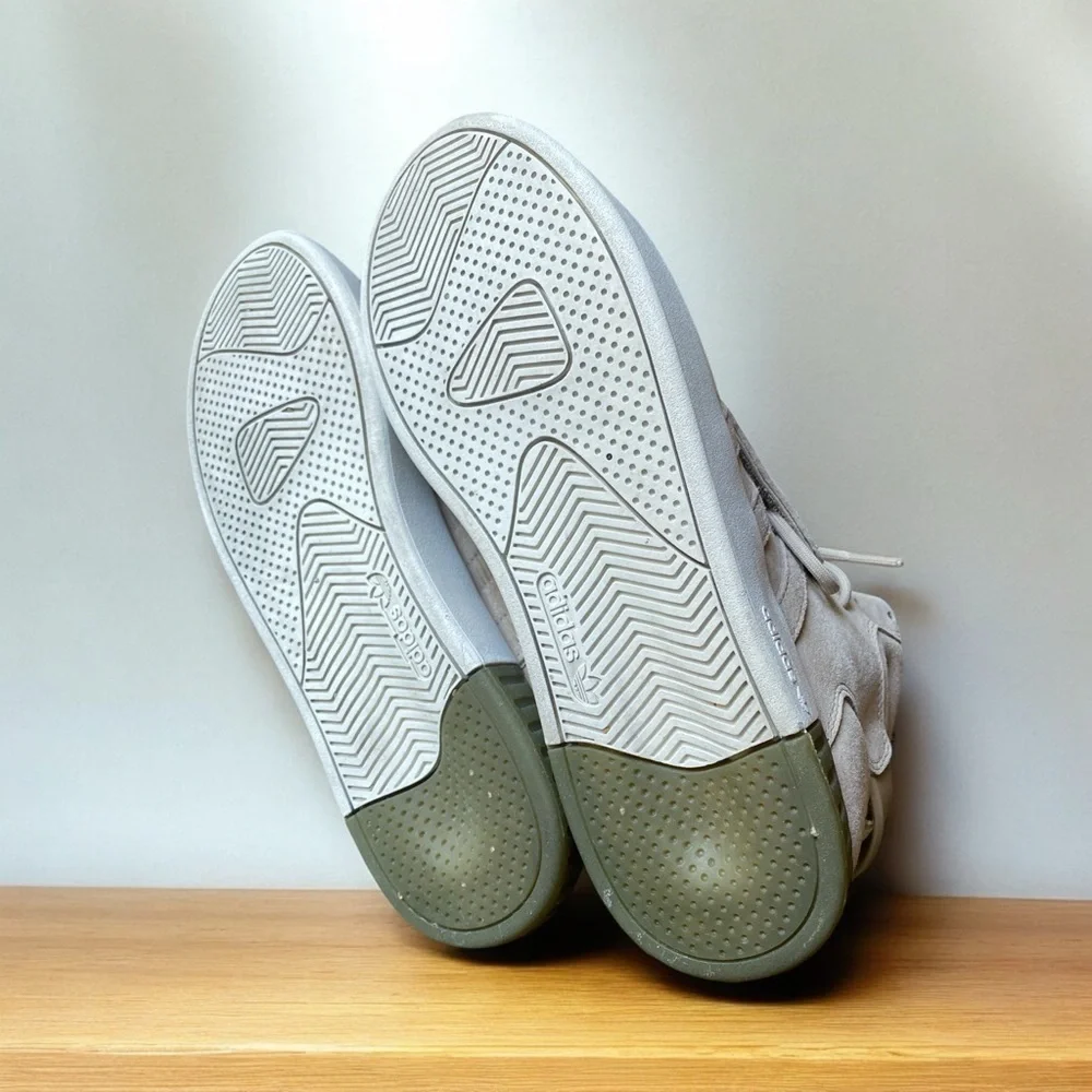 ADIDAS TUBULAR INVADER STRAP SNEAKER Neutral Color High Top Size 8  Like New - Picture 6 of 13